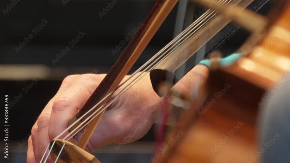 cellist playing cello in orchestra cellist playing cello in orchestra