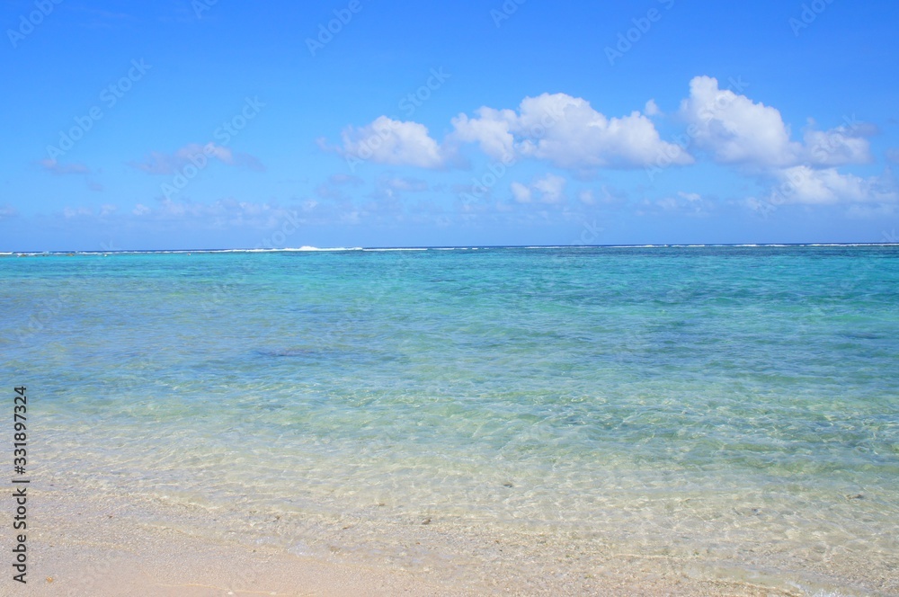 the beautiful beach in guam