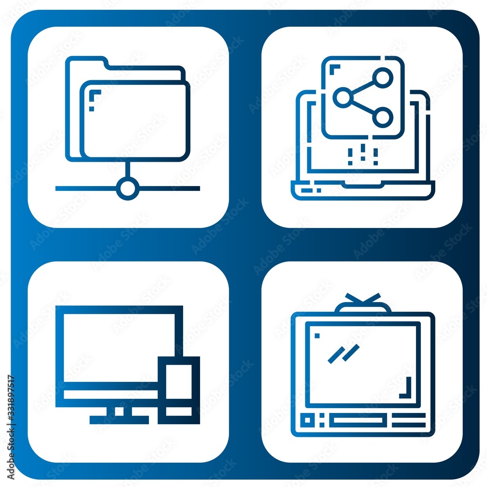 Set of communications icons Set of communications icons