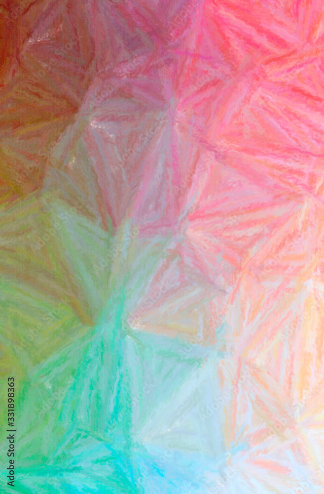 Abstract illustration of green, red Long brush Strokes Pastel background Abstract illustration of green, red Long brush Strokes Pastel background