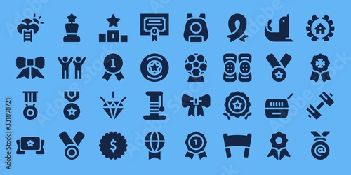 medal icon set