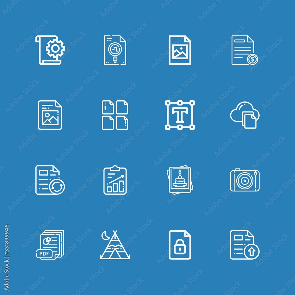 Editable 16 format icons for web and mobile