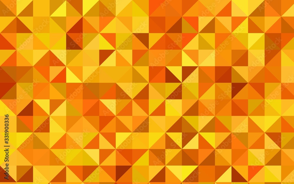 Light Orange vector polygon abstract template. A completely new color illustration in a vague style. The best triangular design for your business. Light Orange vector polygon abstract template. A completely new color illustration in a vague style. The best triangular design for your business.