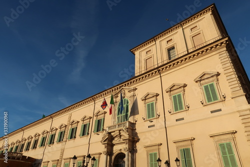 Le Quirinal à Rome, palais du Président de la République italienne (Italie) photo