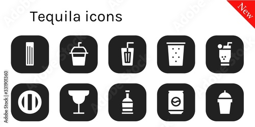 tequila icon set