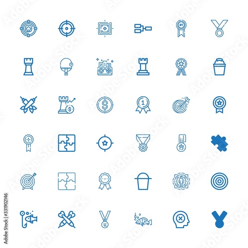 Editable 36 challenge icons for web and mobile