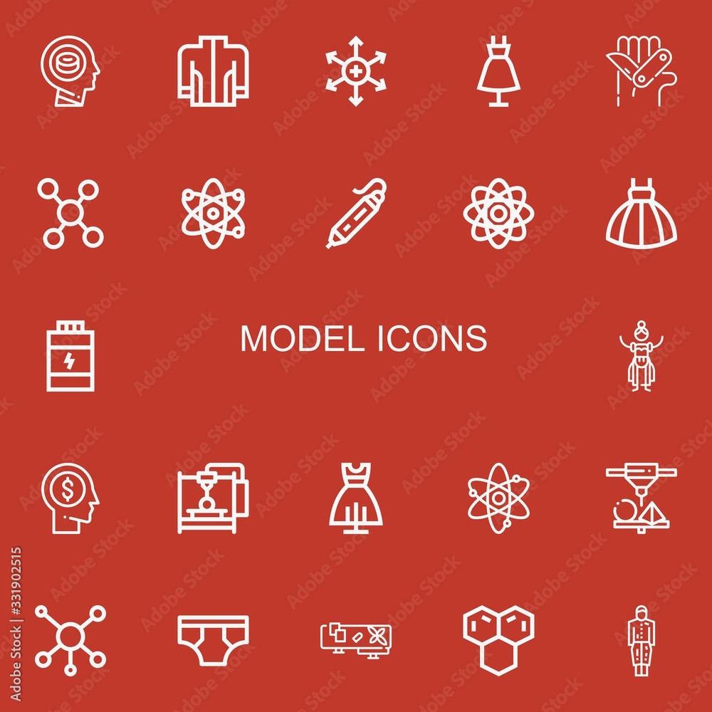 Editable 22 model icons for web and mobile Editable 22 model icons for web and mobile