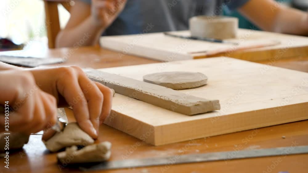 pottery workshop with children