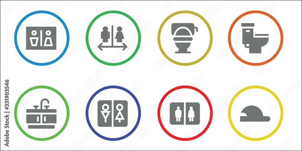 unisex icon set unisex icon set