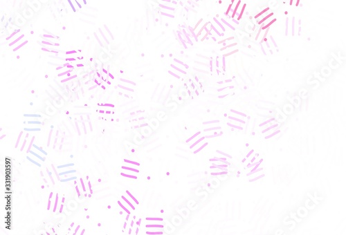 Light Purple vector layout with flat lines, dots.