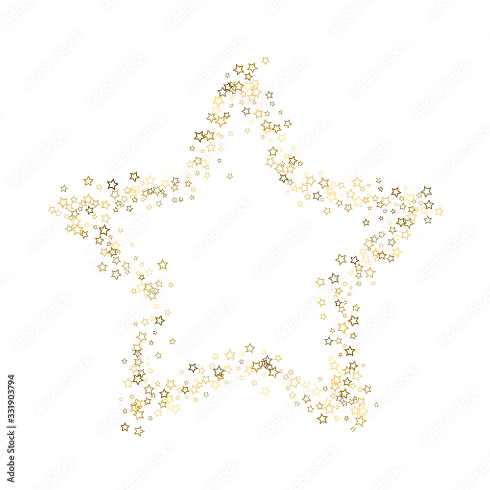 Glitter Stars. Luxury Confetti tiny Gold Christmas Glitter Stars. Luxury Confetti tiny Gold Christmas