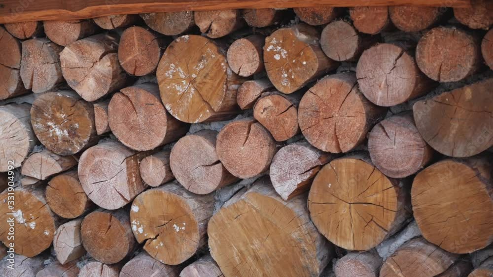 beautifully laid wooden logs in the yard beautifully laid wooden logs in the yard