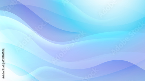 Wavy soft blue abstract background