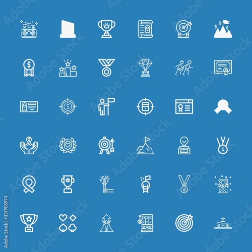 Editable 36 winner icons for web and mobile