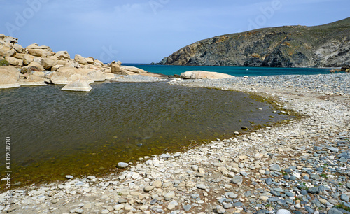 Fototapeta Naklejka Na Ścianę i Meble -  Beach and Coast on Tinos (Greece) / Strand und Küste von Tinos (Griechenland)