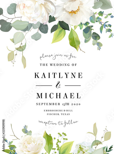 Retro delicate vector design flower card