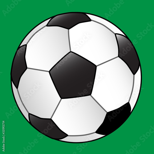 Football With Green Background