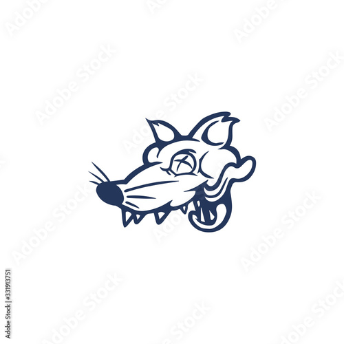 Rat logo vector design templates