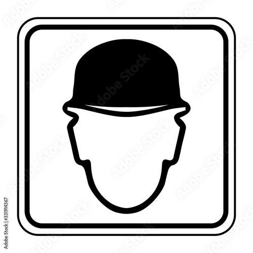 Logo port du casque obligatoire.