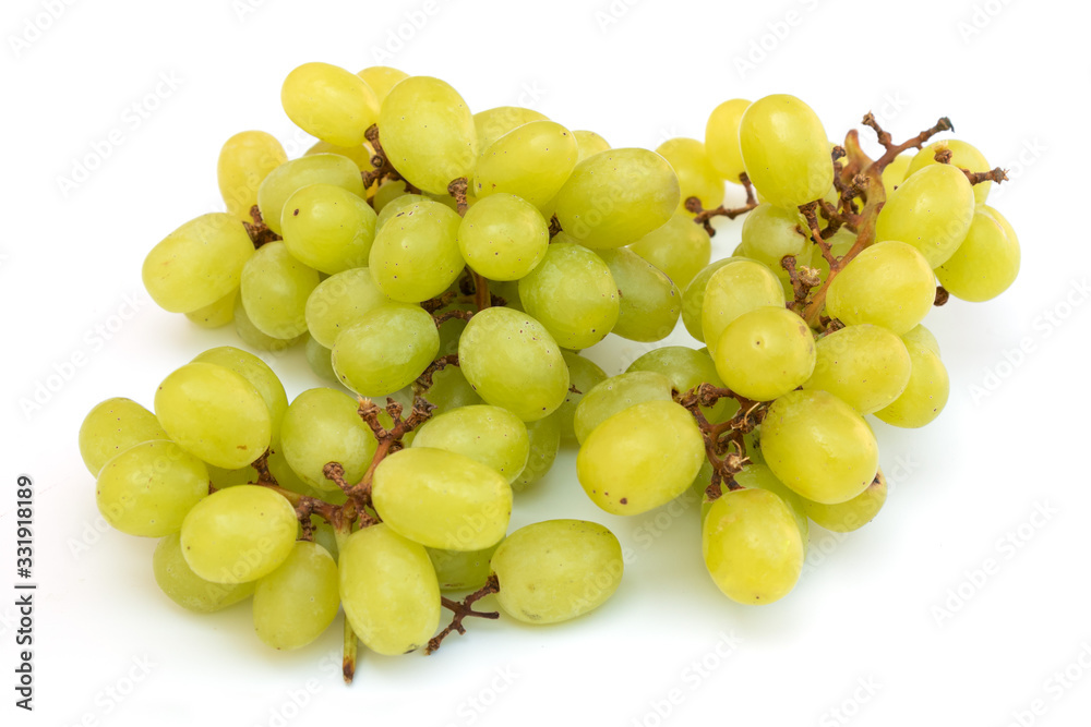Bunch of fresh ripe juicy grapes isolated on white background. Bunch of fresh ripe juicy grapes isolated on white background.