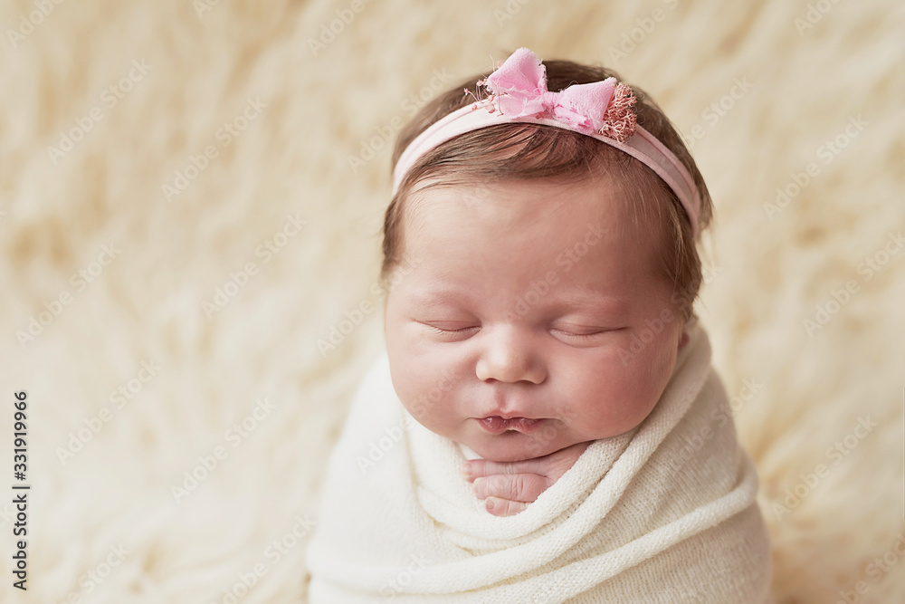 Sleeping newborn baby. Healthy and medical concept. Healthy child, concept of hospital and happy motherhood. Infant baby. Happy pregnancy and childbirth. Children's theme. Baby and childen's goods Sleeping newborn baby. Healthy and medical concept. Healthy child, concept of hospital and happy motherhood. Infant baby. Happy pregnancy and childbirth. Children's theme. Baby and childen's goods