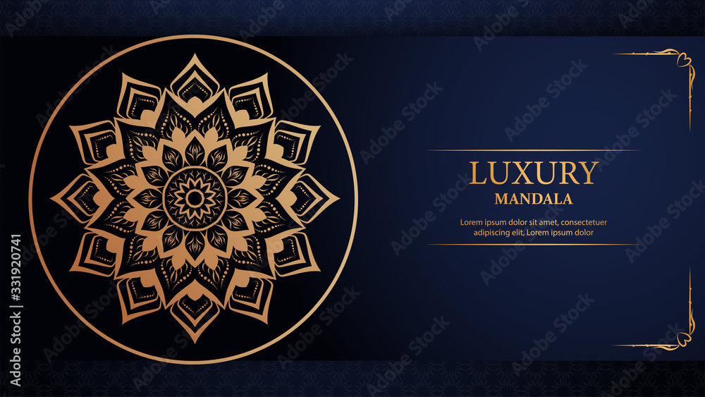 Fototapeta premium Luxury mandala arabesque ornamental background