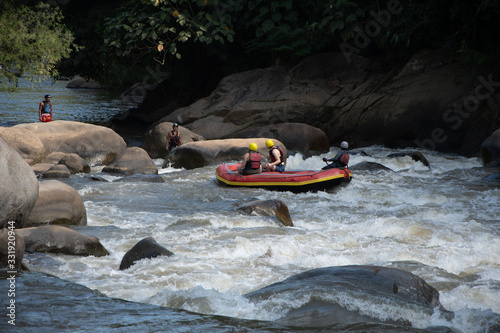 Rafting on river - asia
