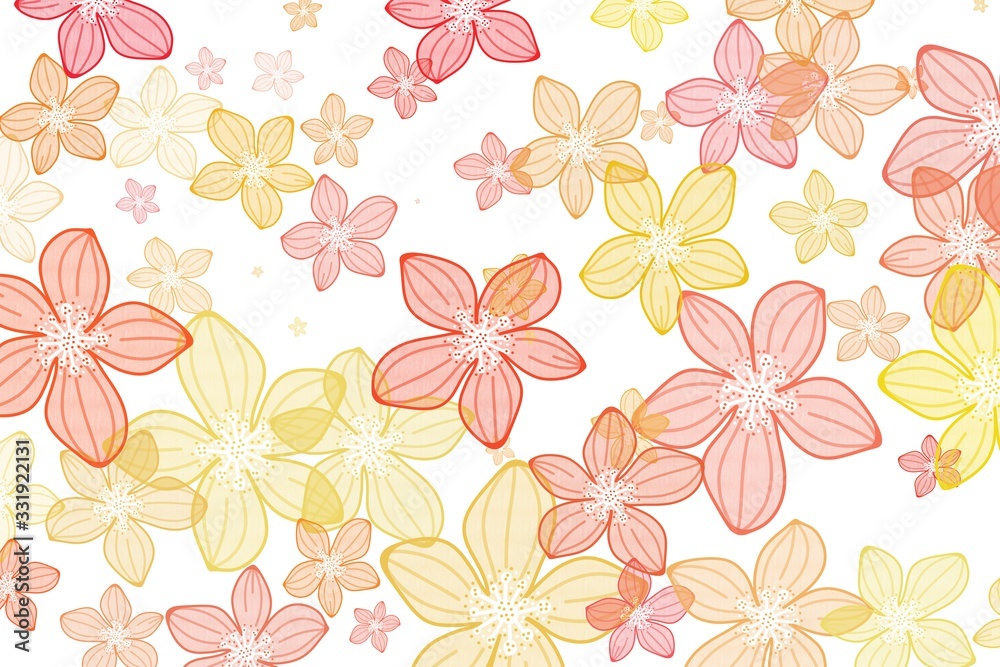 Fototapeta premium Colorful flower background texture. Perfect wallpaper for artwork