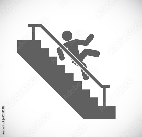 person fall stairs