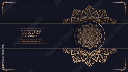 Luxury mandala arabesque ornamental background