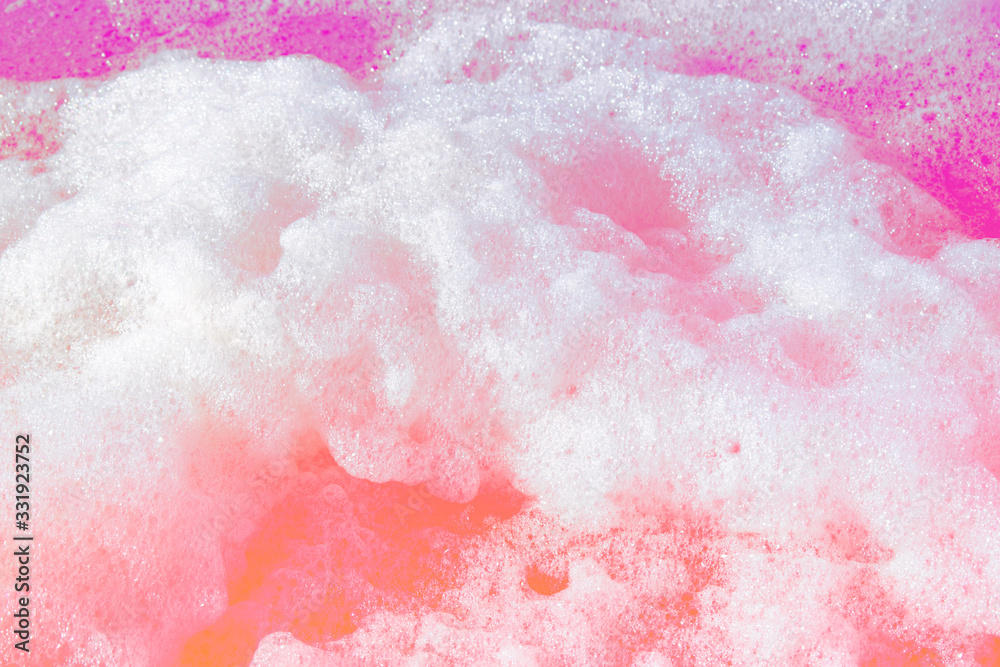 abstract bright background with fluffy foam