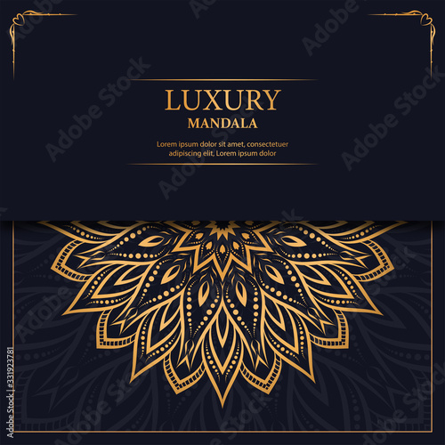 Luxury mandala arabesque ornamental background