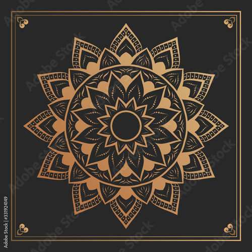 Luxury mandala arabesque ornamental background