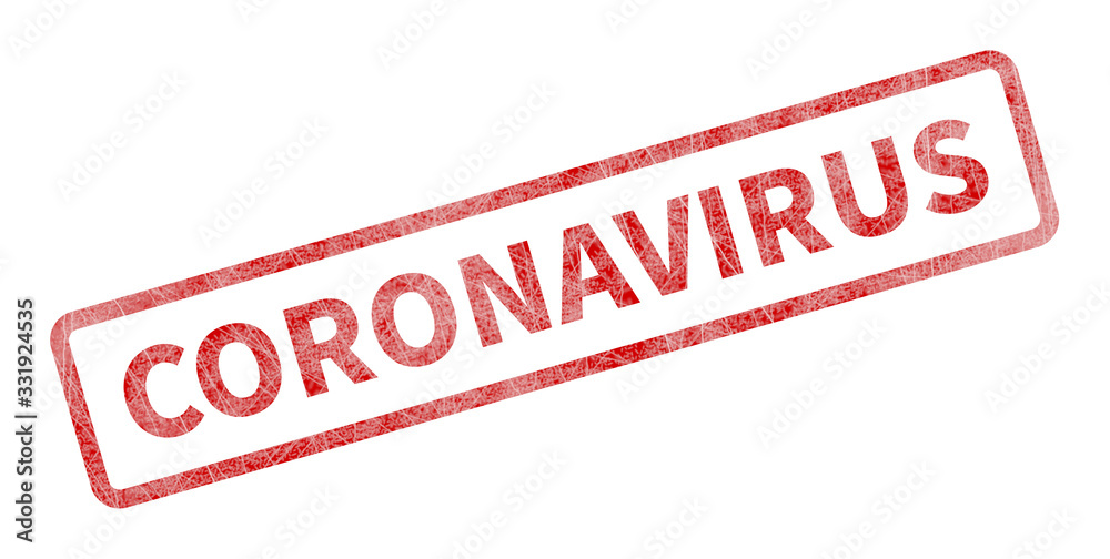 Coronavirus Stamp - Red Grunge Seal Coronavirus Stamp - Red Grunge Seal