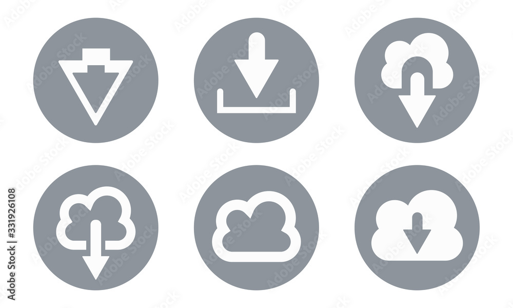 Download Icons, Clouds Server Arrow Illustration