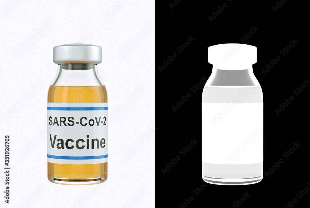 vaccine bottle isolated on white background vaccine bottle isolated on white background