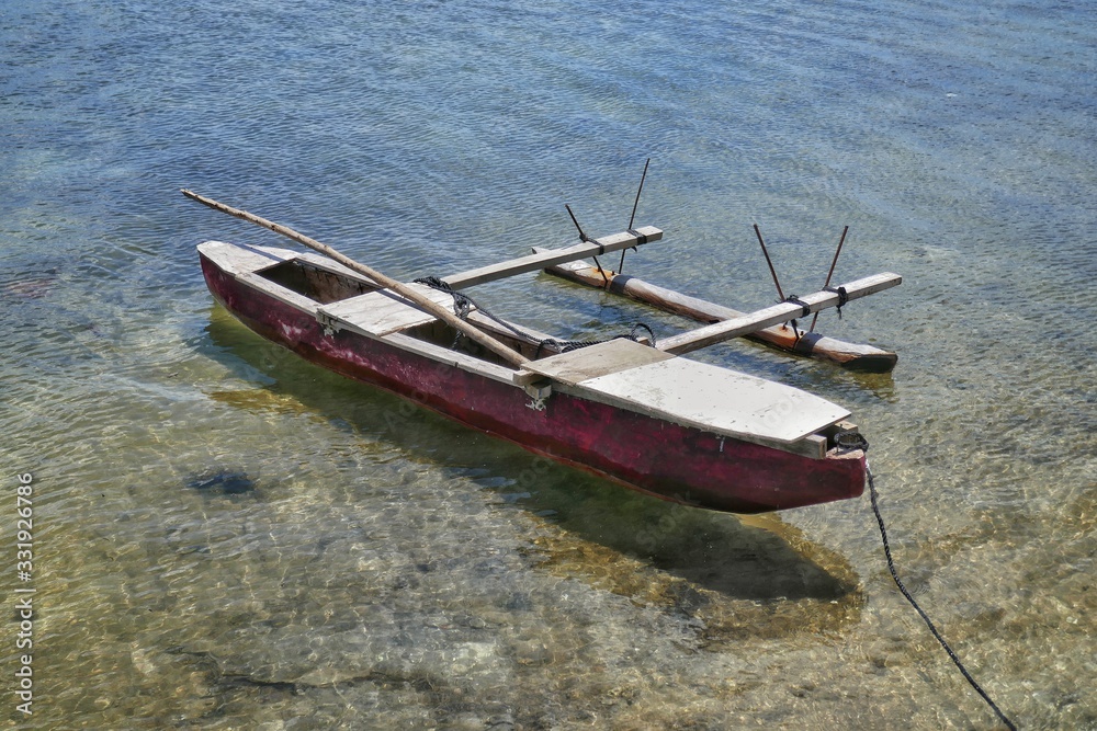 Kingdom of Tonga – Outrigger canoe at Tongatapu