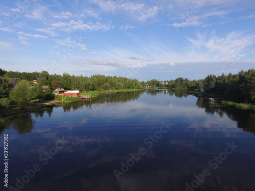 Calm day on the river 