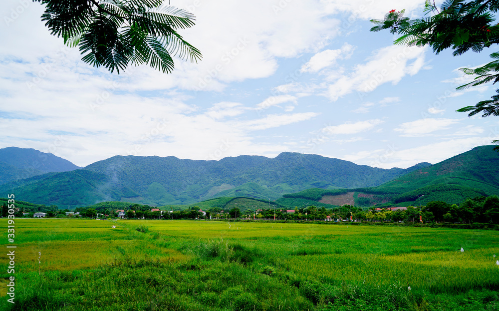 Fototapeta premium Landscape in Phu Loc, Thua Thien Hue, Vietnam