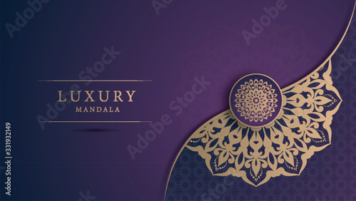 Luxury mandala with royal golden arabesque arabic islamic east style background 