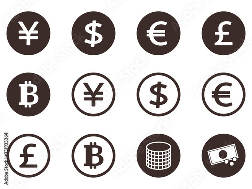 通貨のイメージイラスト　アイコン