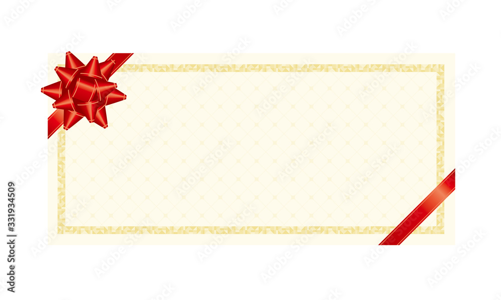 白いギフトカードフレームのベクターイラスト Stock Vector Adobe Stock