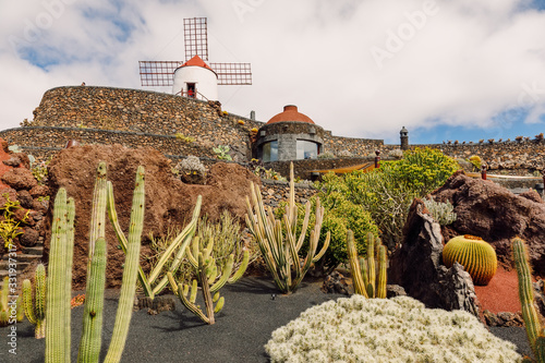 Cactus garden in Lanzarote, Canary Islands