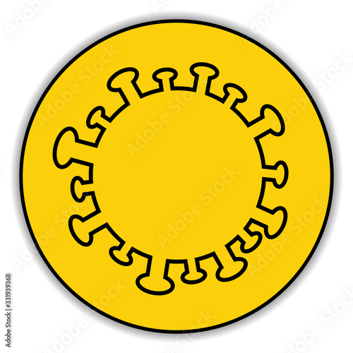 Quarantine and and social distancing concept. Stay home. COVID-19 coronavirus. Template for background, banner, poster with text inscription. Vector EPS10 illustration.