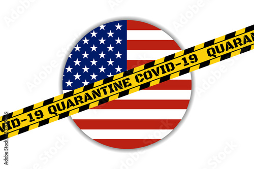 Self quarantine and and social distancing concept. Stay home. COVID-19 coronavirus. Template for background, banner, poster with text inscription. Vector EPS10 illustration.