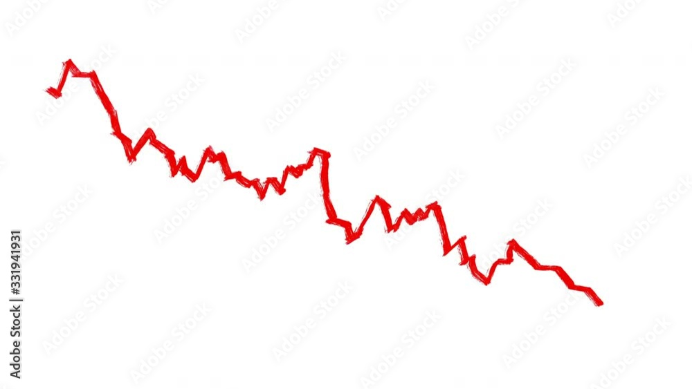 artwork animation of falling chart, drawn animation of falling graphic artwork animation of falling chart, drawn animation of falling graphic