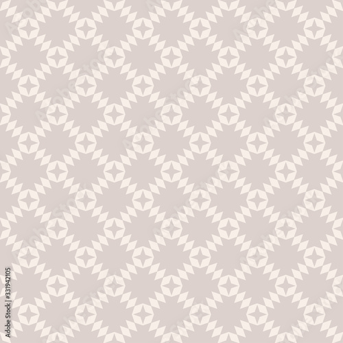 Gray background with simple geometric seamless pattern, vector image