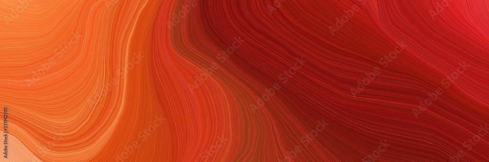 very landscape banner with waves. elegant curvy swirl waves background illustration with firebrick, coral and coffee color very landscape banner with waves. elegant curvy swirl waves background illustration with firebrick, coral and coffee color
