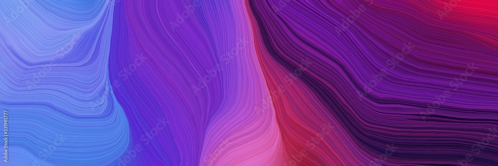 very futuristic background banner with moderate violet, very dark magenta and slate blue color. modern waves background illustration