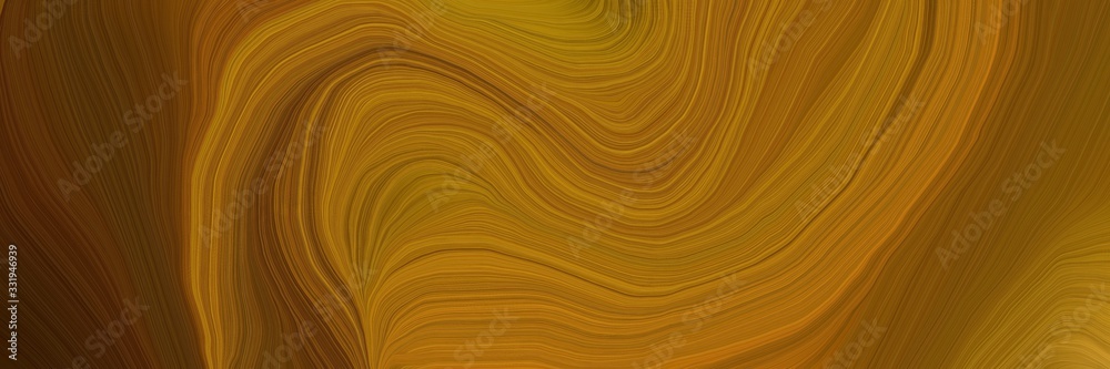 very creative banner with saddle brown, brown and very dark red color. abstract waves illustration